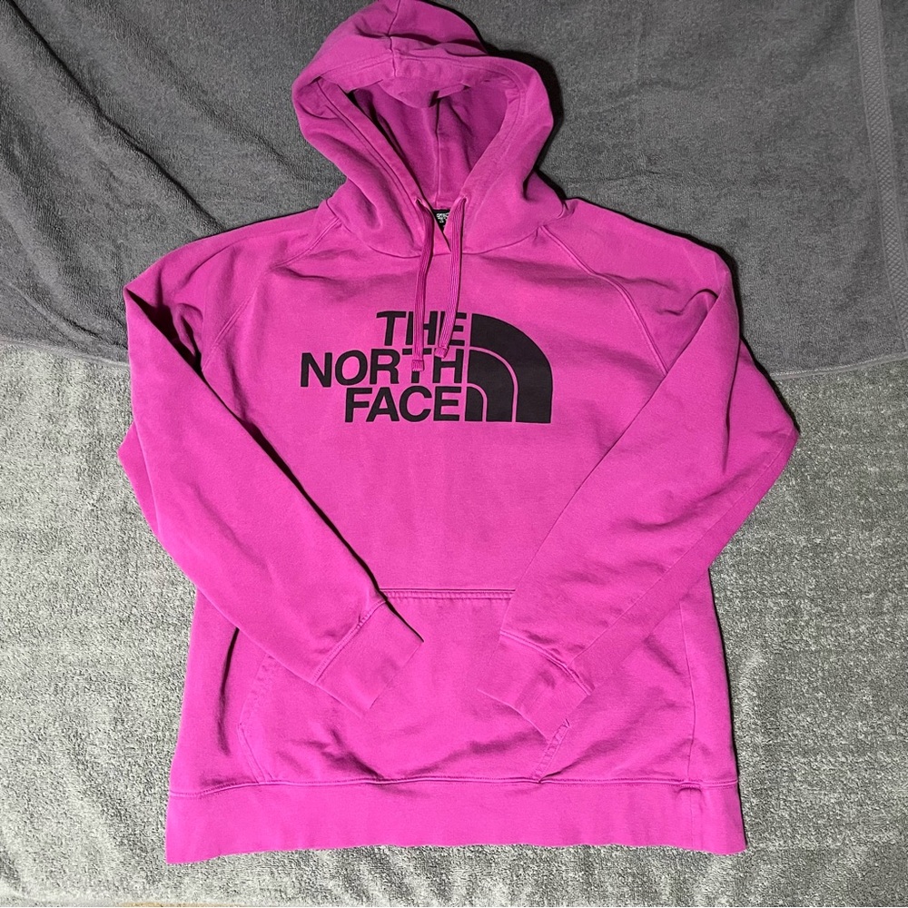 Women’s XL The North Face Half Dome Pullover Hoodie Hot Pink